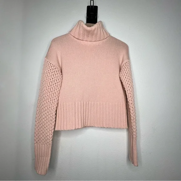 Derek lam 10C x Athleta Turtleneck Sweater in Light Pink, size S - Picture 2 of 6